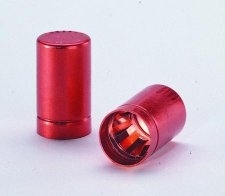 Korki aluminiowe Labocap (czerwony)