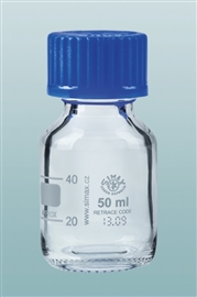 Butelka szklana z niebieską nakrętką 50 ml, Simax