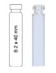 Vialka N 8 kapslowana 1,2  ml biała płaskodenna
